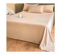 Sábana encimera coralina Invierno Cama 90/100/150/180/200cm Sábana Plana de Felpa de Forro Polar ultrasuave cómoda y cálida (Color : Khaki, Size : 160x230cm)