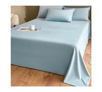 Sábana encimera coralina Invierno Cama 90/100/150/180/200cm Sábana Plana de Felpa de Forro Polar ultrasuave cómoda y cálida (Color : Blue, Size : 160x230cm)