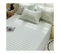 Sábana Encimera de 100% Algodón con Estampado Floral Sábana Superior Extra Suave y Transpirable para Cama de 90-100cm 120-135cm 150-180cm 200cm(Green s,245x270cm+48x74cm x2)