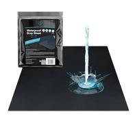 Sábana encimera Impermeable Negra (150 cm x 150 cm), cubrecolchón, Funda Protectora, Segura con Aceite, a Base de Agua y Productos de Masaje a Base de Silicona, hipoalergénico, silencioso, Lavable a