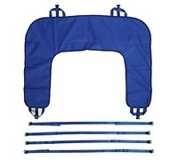 Sábana giratoria para pacientes en forma de U con correas de fijación, almohadilla de elevación para pacientes postrados en cama que ahorra mano de obra, dispositivo de giro para