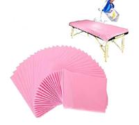 Sábana Impermeable Desechable de 180 * 80 Cm, Cubierta de Belleza de Masaje Higiénico Resistente Al Aceite, para Camas de Camillas de Masaje en Hospitales o Salones de Belleza, 10 Piezas(Rosa)