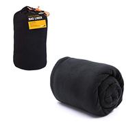 Milestone Camping Sábana para Saco de Dormir Tipo Forro Polar Negro