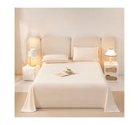 Sábana Plana de Franela 160x230cm 230x250cm Sábana Encimera Franela Suave Cálida para Invierno(White,160x230cm)