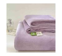 Sábana Plana de Franela Suave 160x230cm 200x230cm 240x250cm 240x270cm para Invierno Cama de 90 cm a 200 cm(Purple,240x270cm)