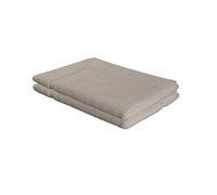 SABANALIA - Alfombrín Ducha Rizo Americano 770 grs, 100% algodón, Alto Grosor, Sorprendente Capacidad de Secado, Gran Capacidad para Absorber Agua, Pack 2 - Alfombrín Ducha 50x70, Camel