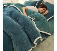 Sabanas 150 Invierno Coralina-Funda De EdredóN De Forro Polar-Funda NóRdica De Franela, Ropa De Cama Gruesa, CáLida Y Suave para La Piel En Invierno, Manta Disponible En Todas Las Estaciones