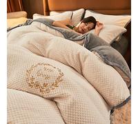 Sabanas 160x200,Juego De Ropa De Cama De Franela,OtoñO Invierno Grueso Terciopelo Polar Floral Bordado Princesa Juego De Cama EdredóN Funda De EdredóN Ropa De Cama SáBana Bajera Fundas De Almohada