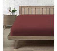 Sabanas Bajeras 180x200, Sabanas Cama 180 Microfibra Suave Cómoda y Transpirable,para colchón de 15-30 cm de Altura Borgoña