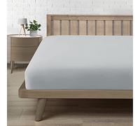 Sabanas Bajeras 180x200, Sabanas Cama 180 Microfibra Suave Cómoda y Transpirable,para colchón de 15-30 cm de Altura Gris Claro
