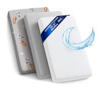 Sábanas bajeras Cochecito Goma elástica Juego de 3 Protector de colchón