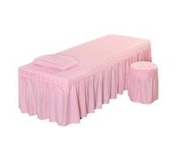 Sabanas Camilla Masaje Sábana de cama for salón de belleza, colchón acolchado grueso, falda de cama de belleza, colcha con agujero for la cara, cubierta de cama de SPA for masaje corporal(7,2Pcs pillo