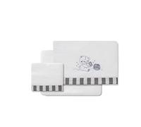 Sábanas Coralina Minicuna Honey Bear blanco y gris