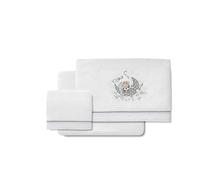 Sábanas Coralina New Sleeping Blanco y Gris para capazo y carro de bebé