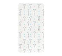 Sábanas de algodón para cuna de bebé para niños y niñas, cómodas y transpirables, de línea simple, jirafa, colchones para decoración de guardería, 1 paquete de sabanas para 52 x 28 pulgadas