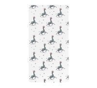 Sábanas de algodón para cuna de bebé para niños y niñas, suaves y divertidas, jirafa, morado, verde, corazón, blanco, colchones para guardería, 1 paquete para corral de 39 x 27 pulgadas