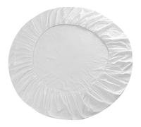 Sábanas de algodón, sábanas Redondas 78.7 sábanas de algodón con Cubierta de Cama Blanca unida elástica Ropa de Cama Suave y Transpirable para el hogar, Hotel, Mejor sueño, sábanas Redondas