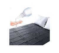 SáBanas De ColchóN De Lona De PláStico De PVC Negro Reutilizables, 220 Cm X 130 Cm para Evitar Que El ColchóN Se Moje con Humedad - K31
