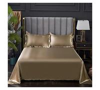 SáBanas De Seda Helada Sábana De 1 Pieza For Verano, Sábanas Superiores De Tela Fresca De Hielo, Sábana Plana Lisa De Cama Doble (sin Funda De Almohada)(Xiangbinjin,170x230cm 66x90inch)