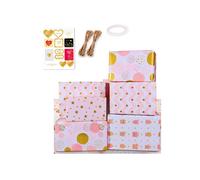 Sábanas dobladas de cumpleaños de niña en oro rosa para fiestas, bodas, San Valentín y cualquier ocasión.