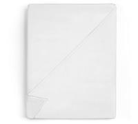 Sabanas encimeras Cama 135: 140x200 cm - Sabana encimera para Adultos y niños sábana Plana Hecho de algodón y Bed Sheets con certficado Oeko-Tex 140 x 200 cm Blanco