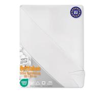 Sabanas encimeras Cama 90: 100x200 cm - Sabana encimera para Adultos y niños sábana Plana Hecho de algodón y Bed Sheets con certficado Oeko-Tex 100 x 200 cm Blanco