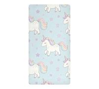 Sábanas impermeables para bebé, diseño de unicornios arcoíris de dibujos animados