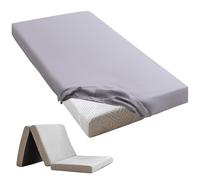 Sábanas para cuna de 63,5 x 190,5 cm, sábana bajera ajustable para colchón Milliard de tres pliegues, literas de caravanas, camas de invitados, cunas del ejército, colchón de tamaño de viaje, sábana