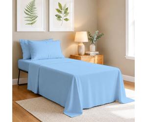 Sábanas para litera, colchón de tamaño Cuna, sábana Bajera Ajustable Cama Individual Estrecha, litera de Caravana, reemplazo de Cama de Invitados, colchón de 33 x 75 Pulgadas, Color Azul