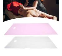 Sábanas Para Salón De Belleza Spa, 115x200cm Con Orificio Para La Respiración Facial, Cubierta Impermeable Para Mesa De Masaje Resistente Al Aceite Para Uso Profesional(Blanco+Rosa)