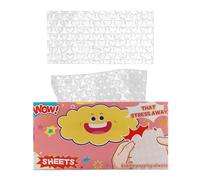 Sábanas Pop Para Aliviar El Estrés - PP 20x10cm | 25 Hojas De Pañuelos De Papel De Burbujas | Papel De Mármol De Burbujas Sensoriales Para Aliviar La Ansiedad En La Escuela De Oficina Y Intercambio De