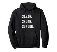 Sabar Shukr Sukoon - Islam Musulmán Árabe Ramadán Islámico Sudadera con Capucha