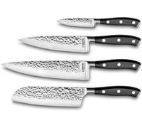 Sabatier Trompette Bloque de 4 cuchillo de cocina Negro