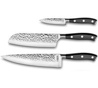 Sabatier Trompette Juego de 3 cuchillos de cocina Negro