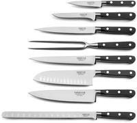 Sabatier Trompette Juego de 8 cuchillos de cocina Negro