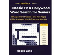 SabaVora Classic TV & Hollywood Word Search for Seniors: 78 Large-Print Puzzles | One Per Page 1,155+ Nostalgic Words from the 50s-90s