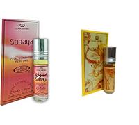 Sabaya & Sondos Concentrated Perfume Oil Pack of 2 | Long-Lasting Alcohol-Free Attar for Men & Women | 6ml Each Roll-On