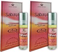 SabayaConcentrated Perfume Oil - 6ml Roll-On, Pack of 2 | Long-Lasting Alcohol-Free Attar for Men & Women | Exotic Floral & Musk Fragrance