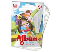 Sabbiarelli Sand-it For Fun - Album El Cuento del Castillo - 5 Dibujos Adhesivos A5 para Sand Art | ARENA DE COLORES NO INCLUIDA | Manualidades Creativas para Niños 5-12 años