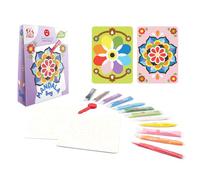 Sabbiarelli Sand-it For Fun - Bag Mandala | Mini Kit de Sand Art con Mandalas 100% Made in Italy con Arena de Colores y Dibujos Adhesivos | Manualidades Creativas para Niños de 5-12 años