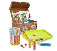 Sabbiarelli Sand-it For Fun - Caja Sandsation Art, Set Creativo con Arena de Colores, Actividad Artística Relajante y Antiestrés, Idea de Regalo de Cumpleaños o Navidad para Niños y Adultos