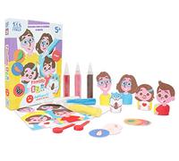 Sabbiarelli Sand-it For Fun - Famiglia GBR: Dibujos para Colorear con Arena y Juego de Mesa para Niños, Niños 5 +