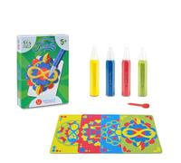 Sabbiarelli Sand-it For Fun - Kit Mandala Infinity 5+ | Kit de Sand Art 100% Made in Italy con Arena de Colores, Dibujos Adhesivos y Accesorios | Manualidades Creativas para Niños 5-12 años