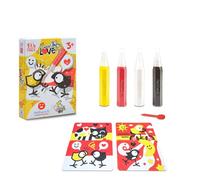 Sabbiarelli Sand-it For Fun - Kit Pennuti Skizzati Tweet&Love, Set Creativo con Arena de Colores, Actividad Manual Relajante y Sensorial, Preescritura, Idea de Regalo a Partir de 3 Años