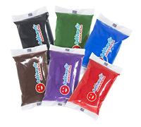 Sabbiarelli Sand-it For Fun - Maxi Refill Dark - 6 Maxi Bolsas de 350g c/u de Arena de Colores para Sand Art 100% Made in Italy | Colores Oscuros | Arena de Mármol Certificada | Creatividad 3-99 años