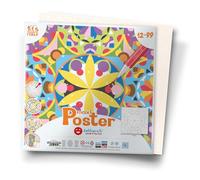 Sabbiarelli Sand-it For Fun - Póster Mandala La Semilla de la Vida: 1 Maxi Hoja Adhesiva 41x41 cm para Sand Art con 1 Mandala para Colorear con Arena de Colores (NO INCLUIDA) - Actividad Manual 12-99