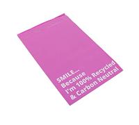 Sabco - 100 bolsas de correo de colores - autoadhesivas, impermeables y resistentes a desgarros - Bolsas postales de plástico de color pequeño a grande para correos postales (10 x 14 pulgadas, rosa)
