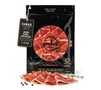 SABE A SABAS Jamon Duroc Loncheado Gran Seleccion Pezuna Negra Sobres 5x100g 500g Curado al Vacio Cortado en Lonchas Listo para Tabla Aperitivo Picoteo y Regalo Gourmet Caja Sevilla España Tapas Pan