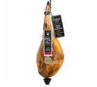 SABE A SABAS Jamon Fuera de Norma Gran Seleccion Duroc Pieza Entera 7 kg aprox Curacion 24 Meses Sabor Intenso Gourmet Espanol Corte a Cuchillo Mesa Premium Regalo Eventos Celebraciones Banquete