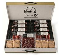SABE A SABAS Paleta Bellota 100% Iberica Jabugo Cortada a Cuchillo Gourmet 100g X 10 Sobres con 2 Taquitos Piquitos de Pan Premium Producto Español Dehesa Aperitivo Cena Navidad